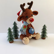 Kerstknuffel Robbie Chunky Chenille Haakpakket - Inclusief Patroon