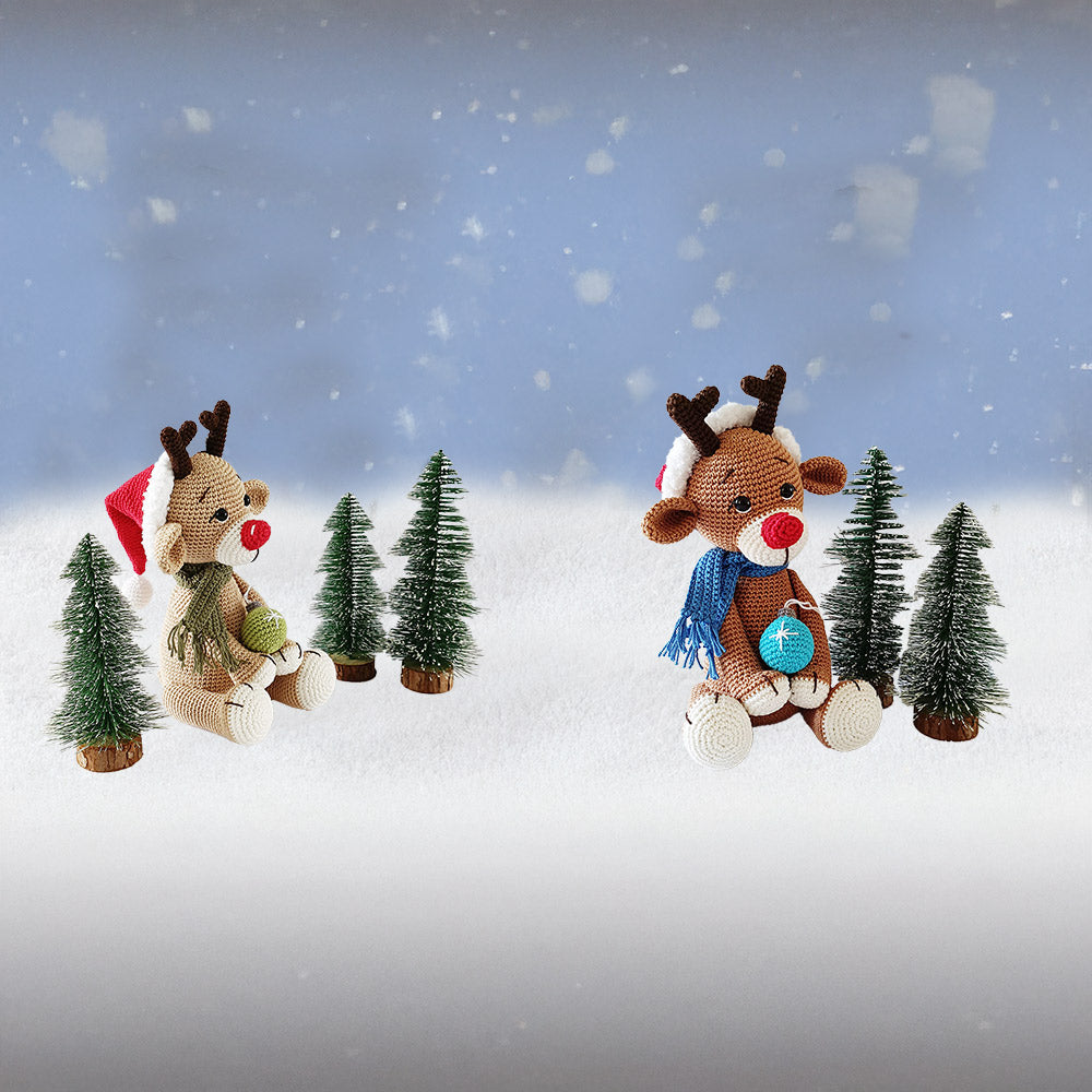 Kerstknuffel Roxy en Robbie Must-have Haakpakket