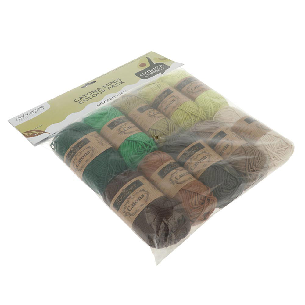 Scheepjes Catona Colour Pack Avocado Toast 10x25g (3)