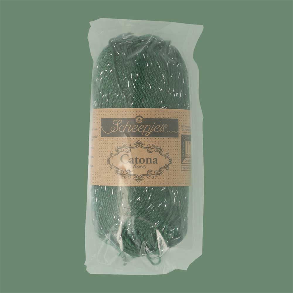 Scheepjes Catona Shine 50g 525-S Fir - Silver (3)