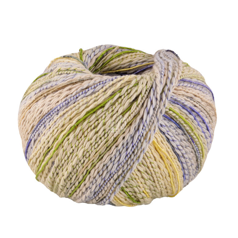 Lana Grossa Torto 009 Vanille/Lichtgrijs/Lichtgeel/Pistache/Blauw