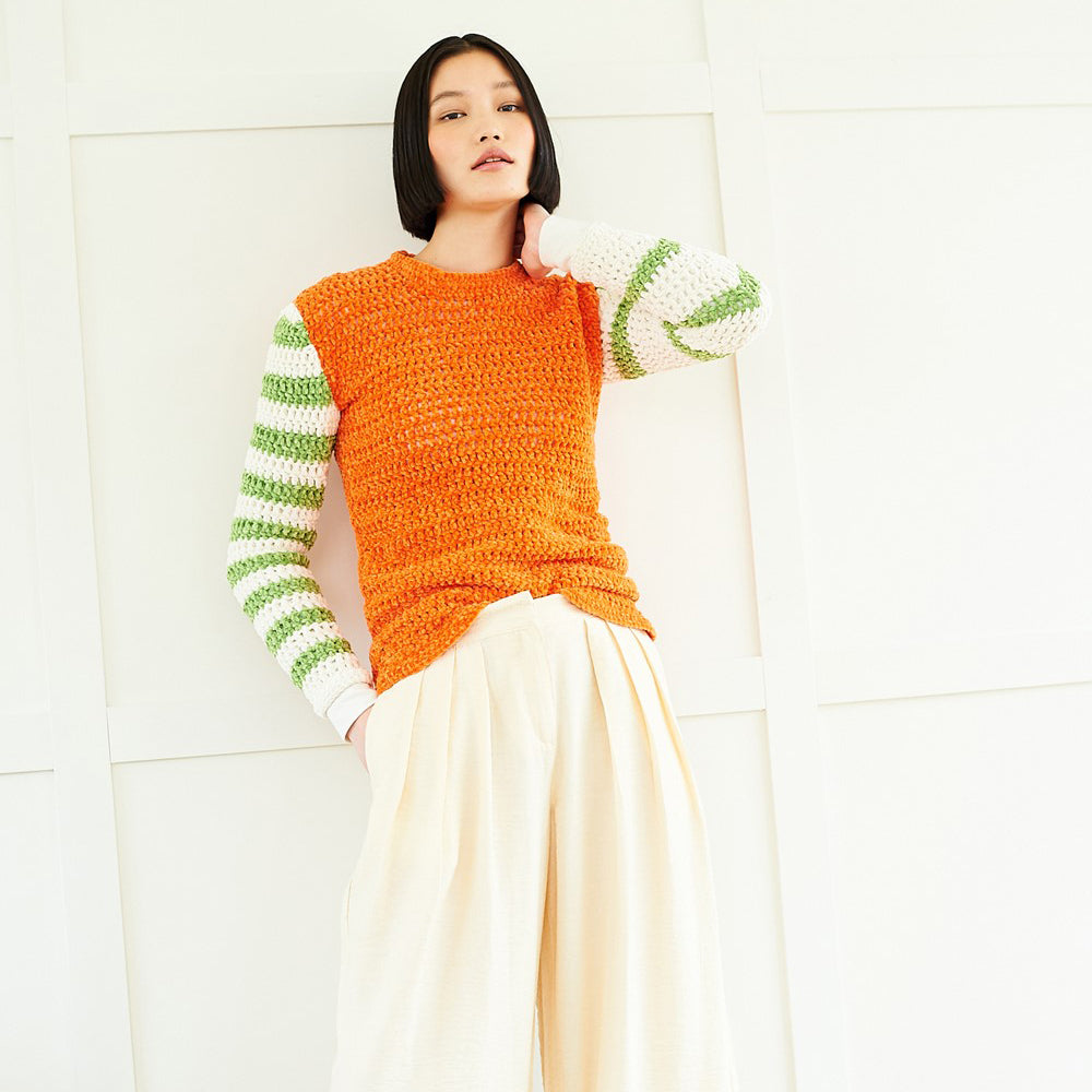 Sfeerbeeld met Stylecraft haakpatroon Squeeze Me Crochet Sweaters