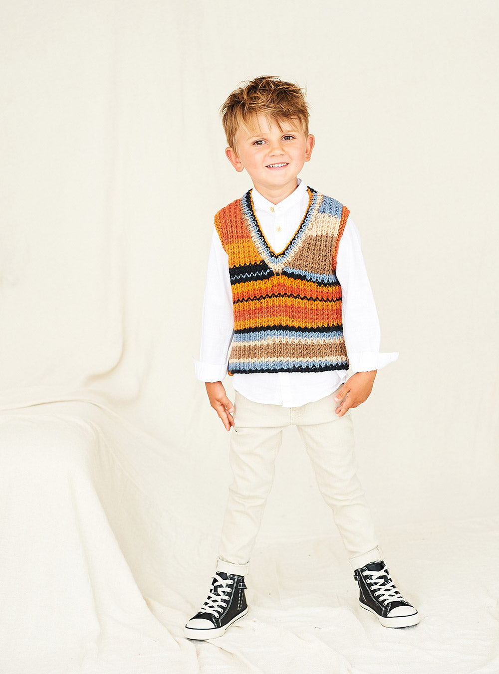 Stylecraft Tank Top & Sweater in Merry Go Round Chunky 10045 (3)