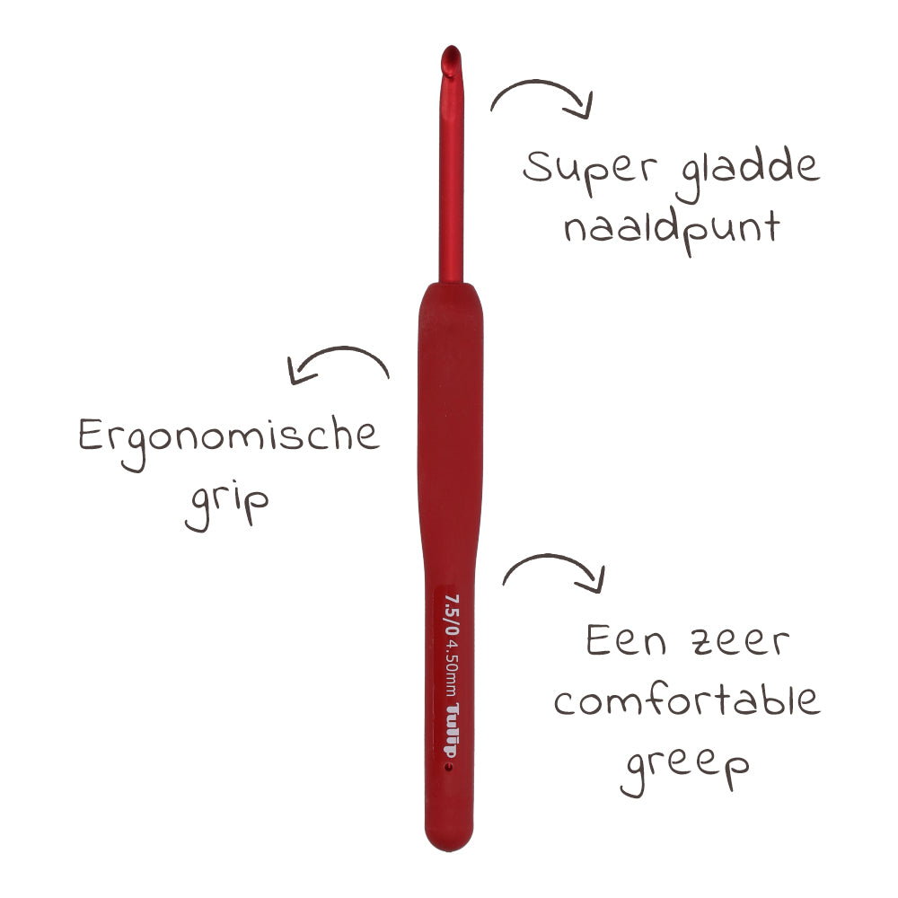 Tekstnl — gemaakt met Tulip Etimo Red Haaknaald 5.50mm