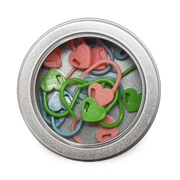 Stitchmarker pinheart — gemaakt met Tulip Vergrendelbare Markeerringen Set Tulp (15 stuks) (2)