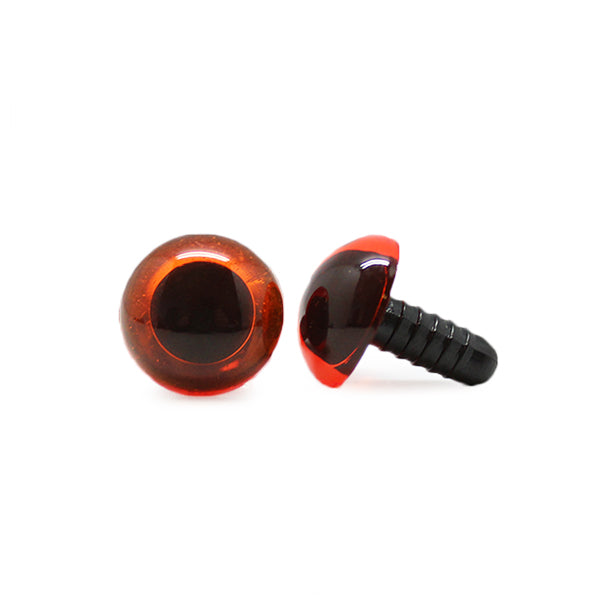 Veiligheidsogen Transparant Oranje 14 mm per paar