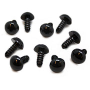 Veiligheidsogen Zwart 6 mm 5 paar