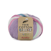 Katia Fair Cotton Diverso Water/Rosé/Limoen