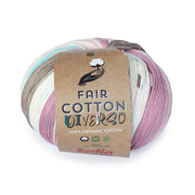 Katia Fair Cotton Diverso 403 Paars-Kauwgom roze-Olieverf