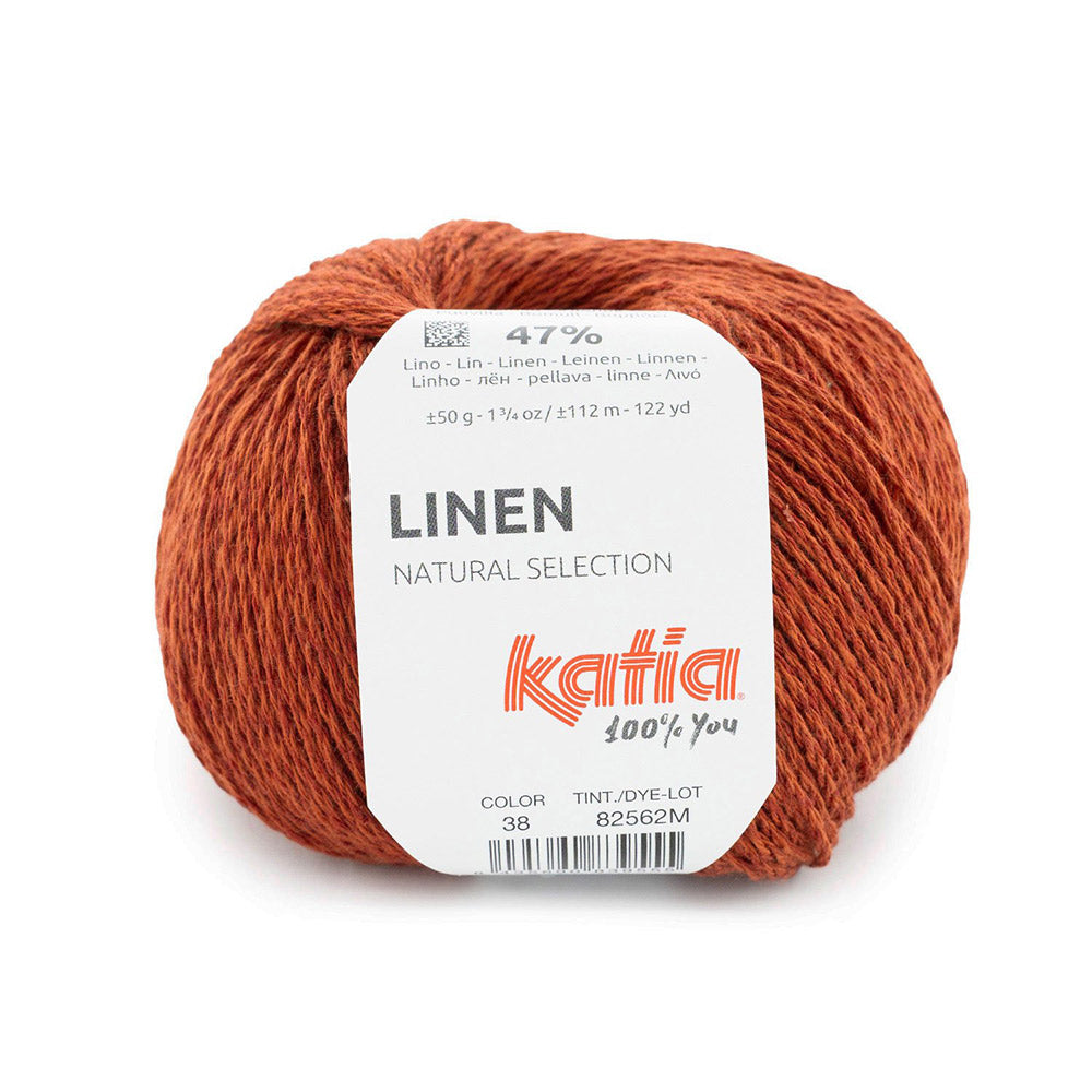 Katia Linen 038 Donker oranje