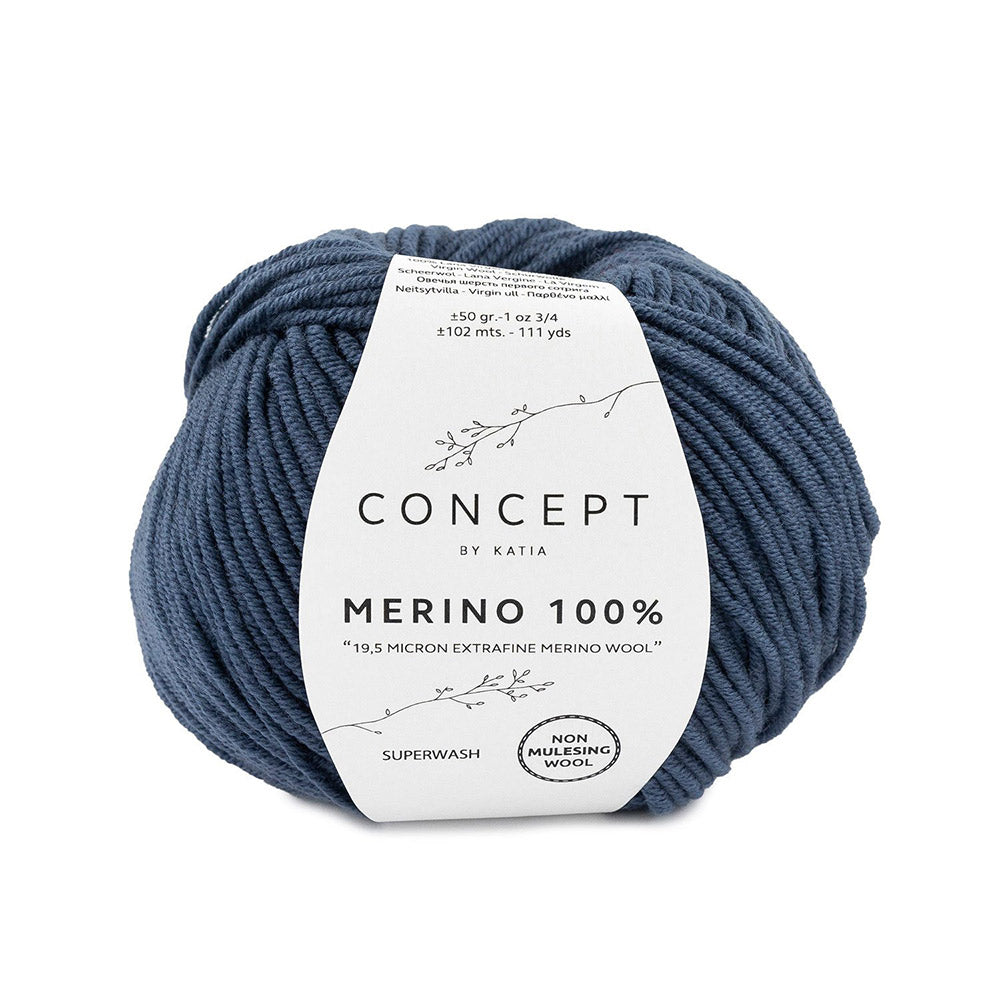 Katia Merino 100% 053 Blauw