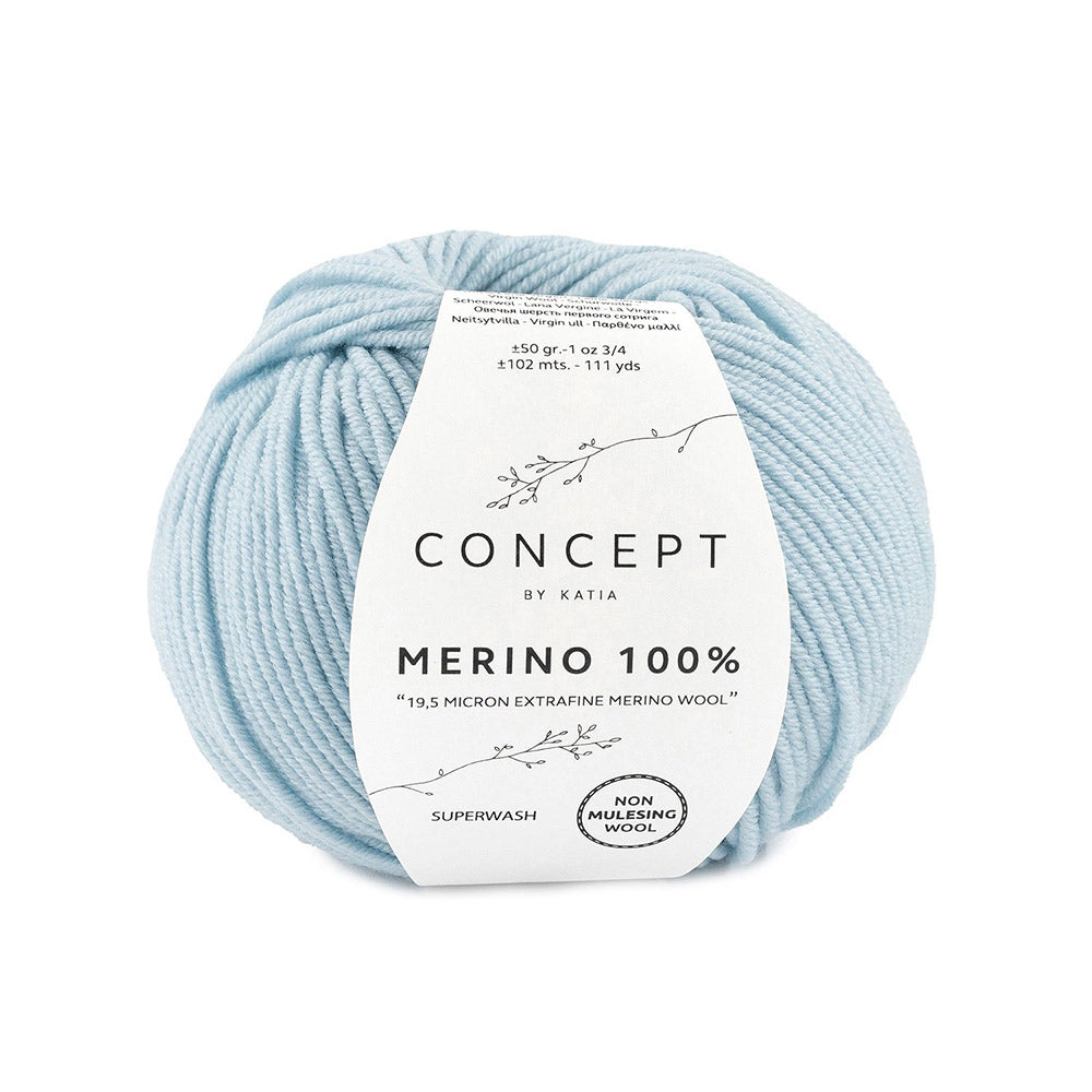 Katia Merino 100% 067 Hemels blauw