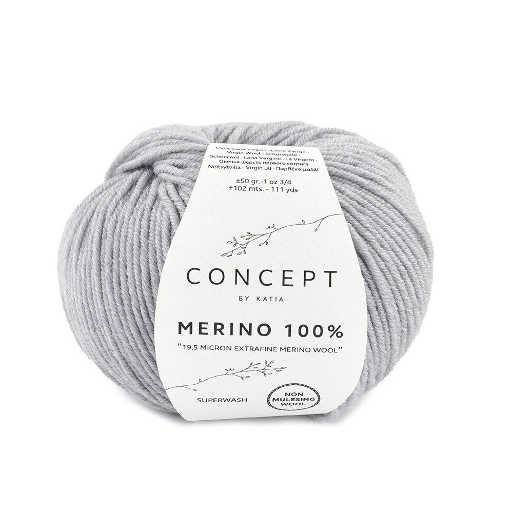 Katia Merino 100% 505 Licht grijs