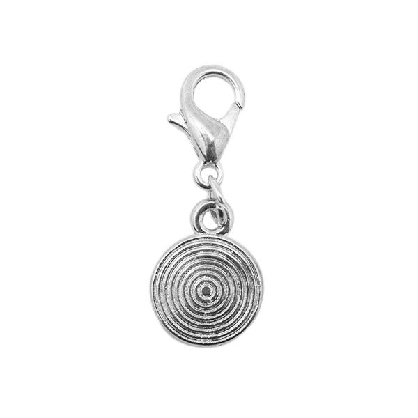 Yarn and Colors Circle Charm 094 Silver