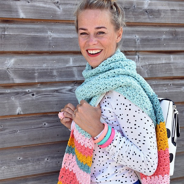 Colorful scarf — gemaakt met Yarn and Colors Colorful Scarf Booklet (3)