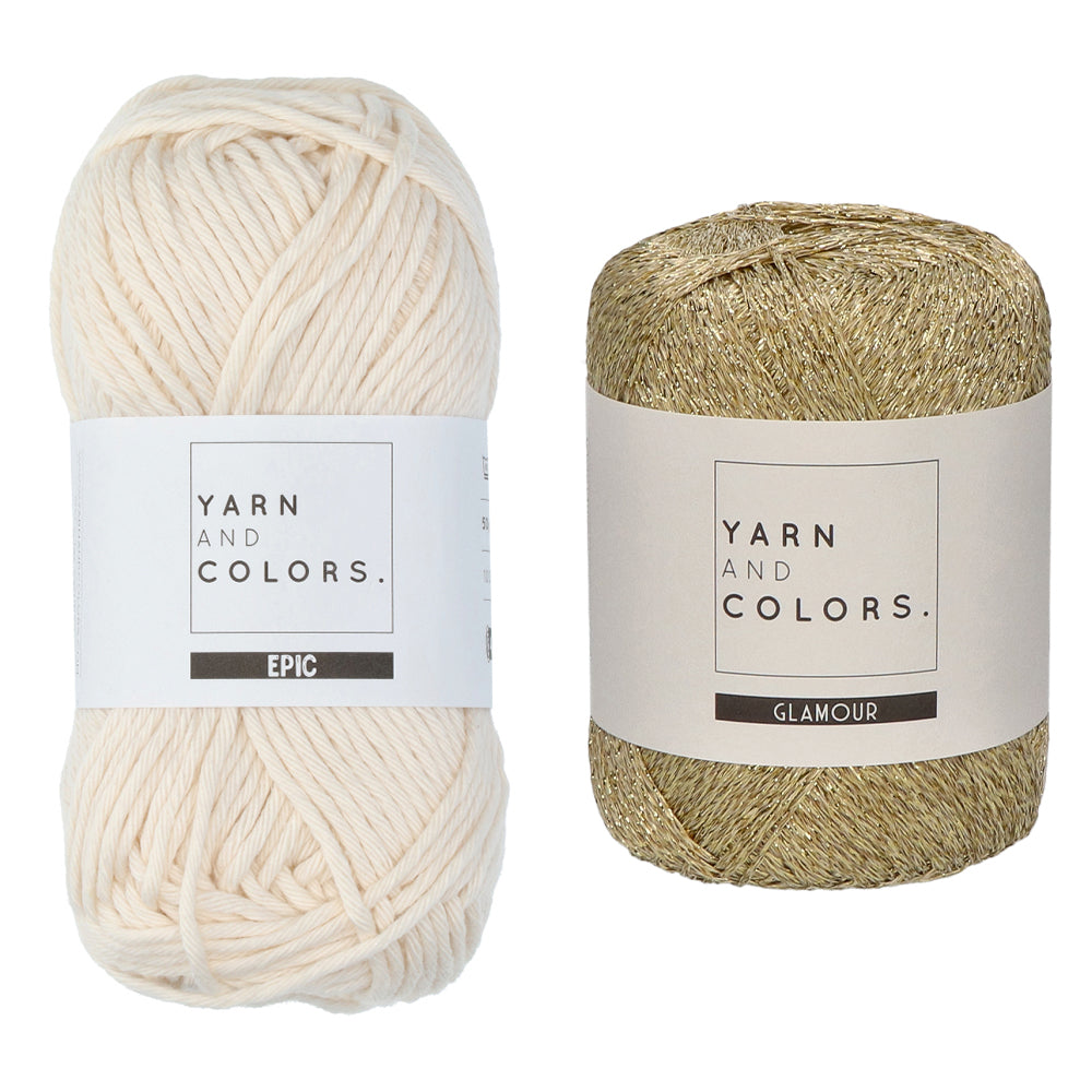 Bollen — gemaakt met Yarn and Colors Glamorous Table Runner Haakpakket