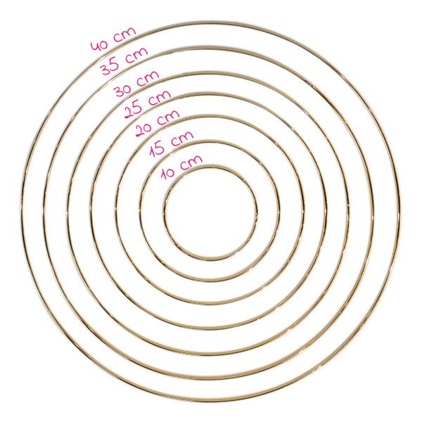 Yarn and Colors Gold Metalen Ring 15 cm