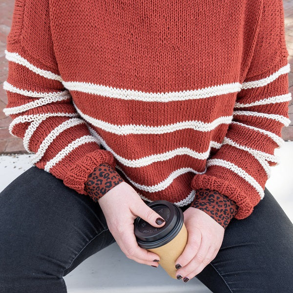 Yarn and Colors Striped Jumper Reversed Breipakket (9)