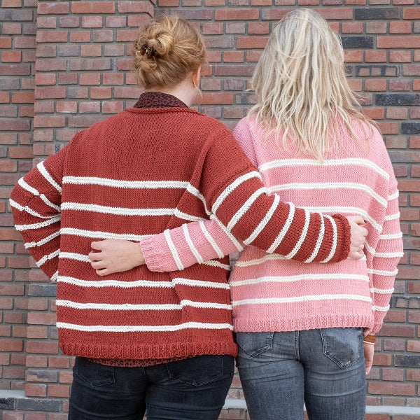 Yarn and Colors Striped Jumper Reversed Breipakket (6)