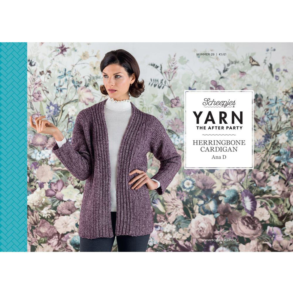 YARN The After Party nr.29 Herringbone Cardigan DE