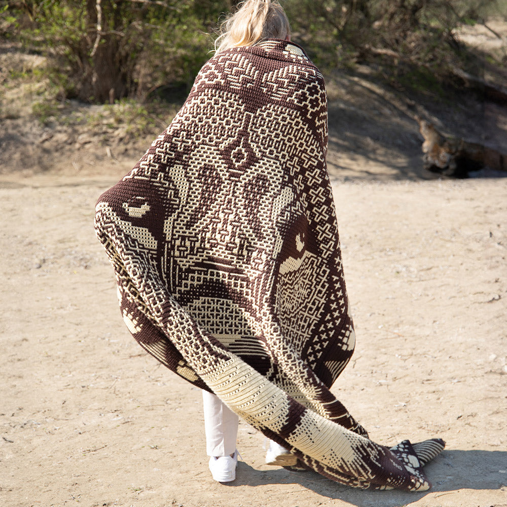 Leeuw — gemaakt met Zen Tangle Lion - AdO Crochet Garen- en Haakpakket Mozaïek Must-Have