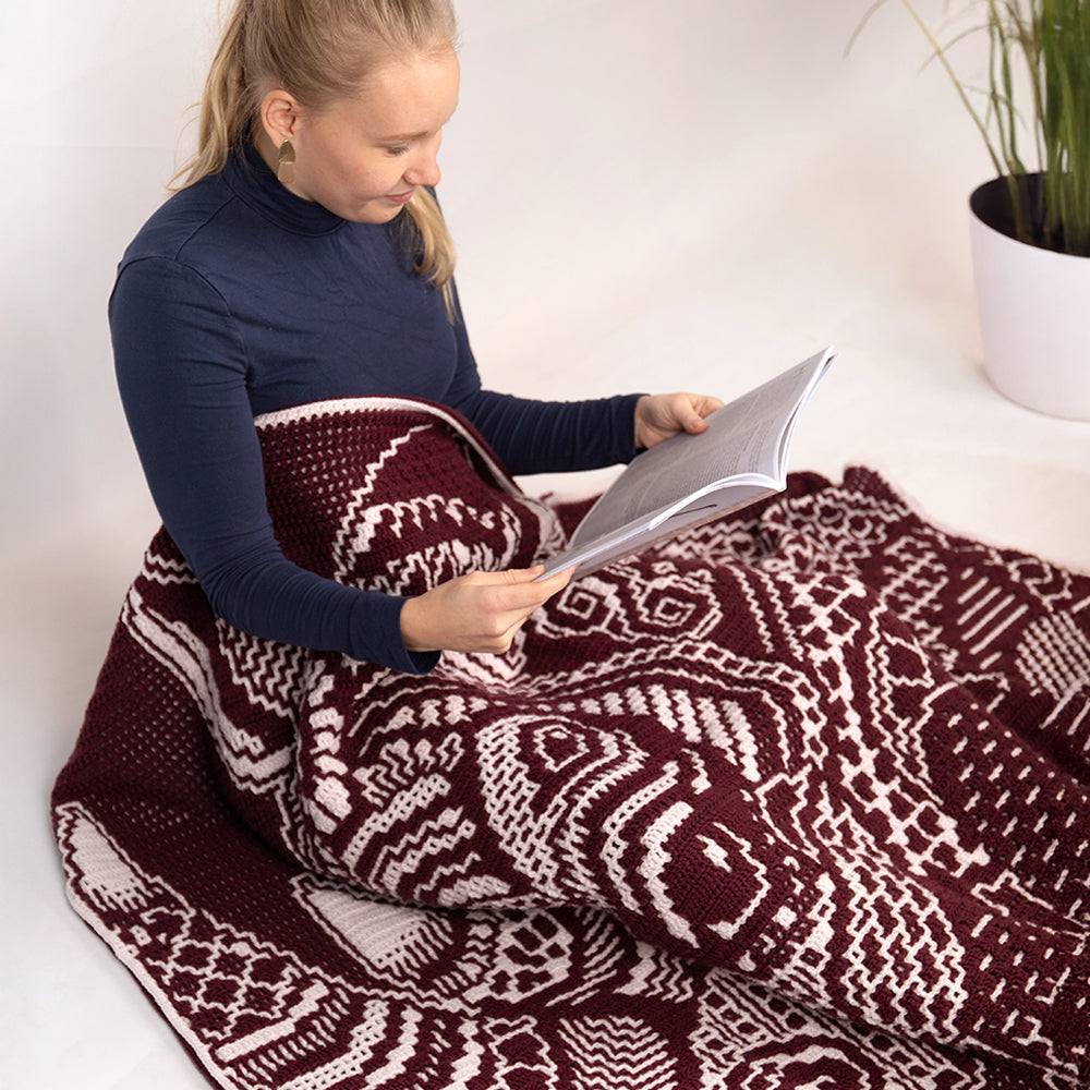 Nijpaard — gemaakt met Zen Tangle Rhino - AdO Crochet Garen- en Haakpakket mozaïek