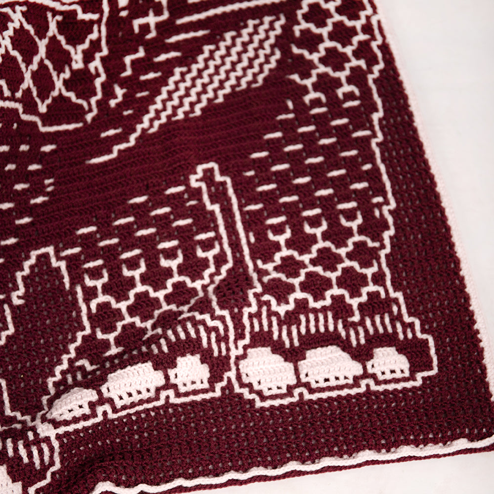 Nijpaard — gemaakt met Zen Tangle Rhino - AdO Crochet Garen- en Haakpakket mozaïek (3)